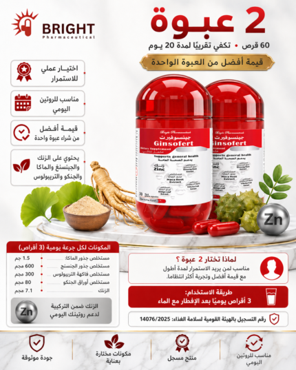 مكمل غذائي للرجال جينسوفيرت كبسول Ginsofirt